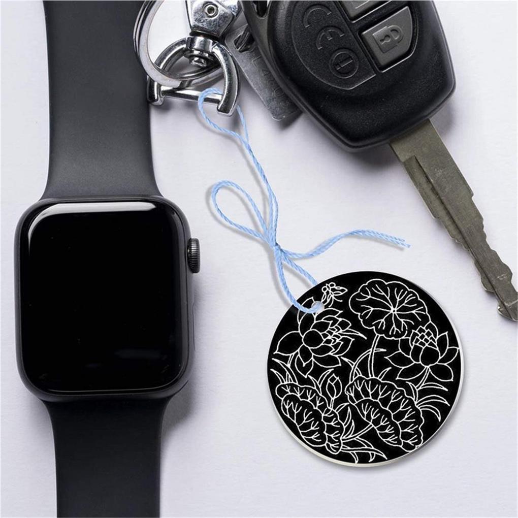 DIY Keychains Making Kit Exquisite Keychain Acrylic Keychain Blanks Lightweight Wear-resistant Keys Chain Rings