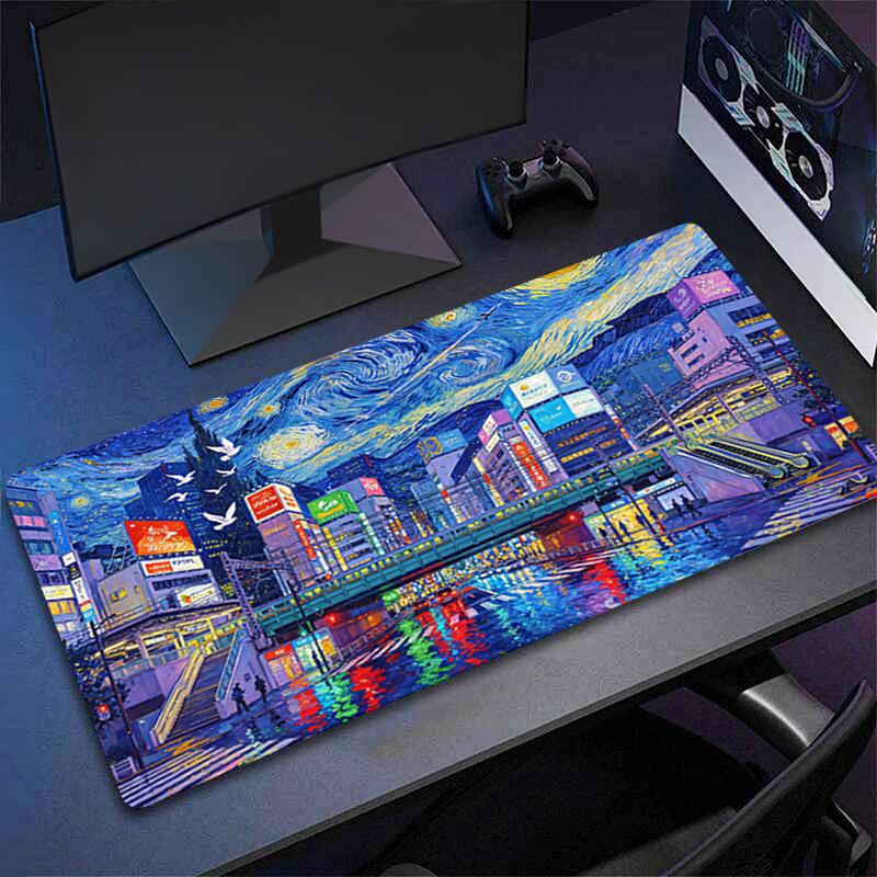 Large Mouse Pad Abstract Oil Painting Gamer Keyboard Mousepad Pc Computer Desk Mat Gaming Pad Mouse Mats For Cs Go Lol