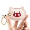 Cat Paw Shaped Pet Hair Keychain Faux Leather Pet Fur