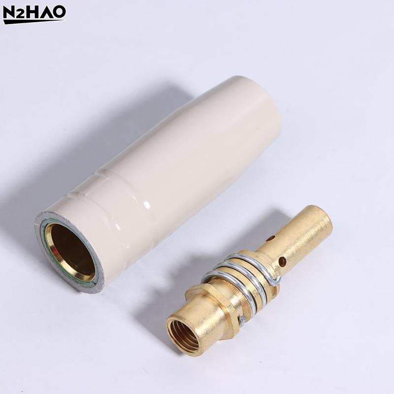 1/3Pcs 15AK Coating Protection Nozzle 0.8/1.0/1.2MM Contact Tips Non-stick Welding Accessories Slag European Airless Nozzle