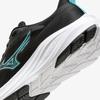 [Mizuno] Running Shoes Energy Runners 2 WIDE Unisex 26.0 cm 3E Black x Turquoise Blue