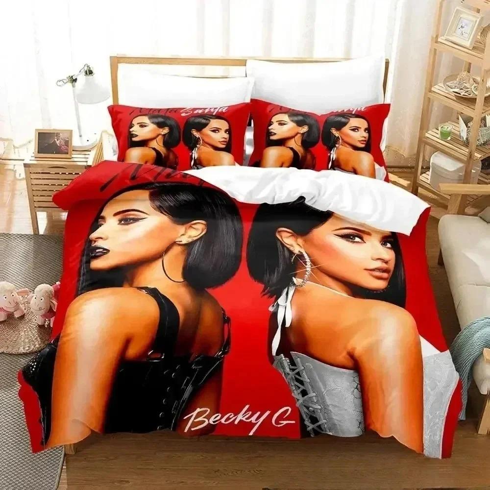 Fashion 3d Print Singer B-Becky G Bedding Set Boys Girl Twin Queen King Size Duvet Cover Pillowcase Bed Boys Adult Home Textiles