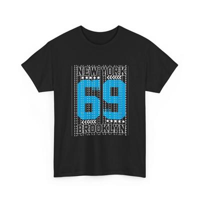 New York 69 Brooklyn T-Shirt | Vintage Sporttrikot Grafik, Baumwoll-T-Shirt, Geschenk