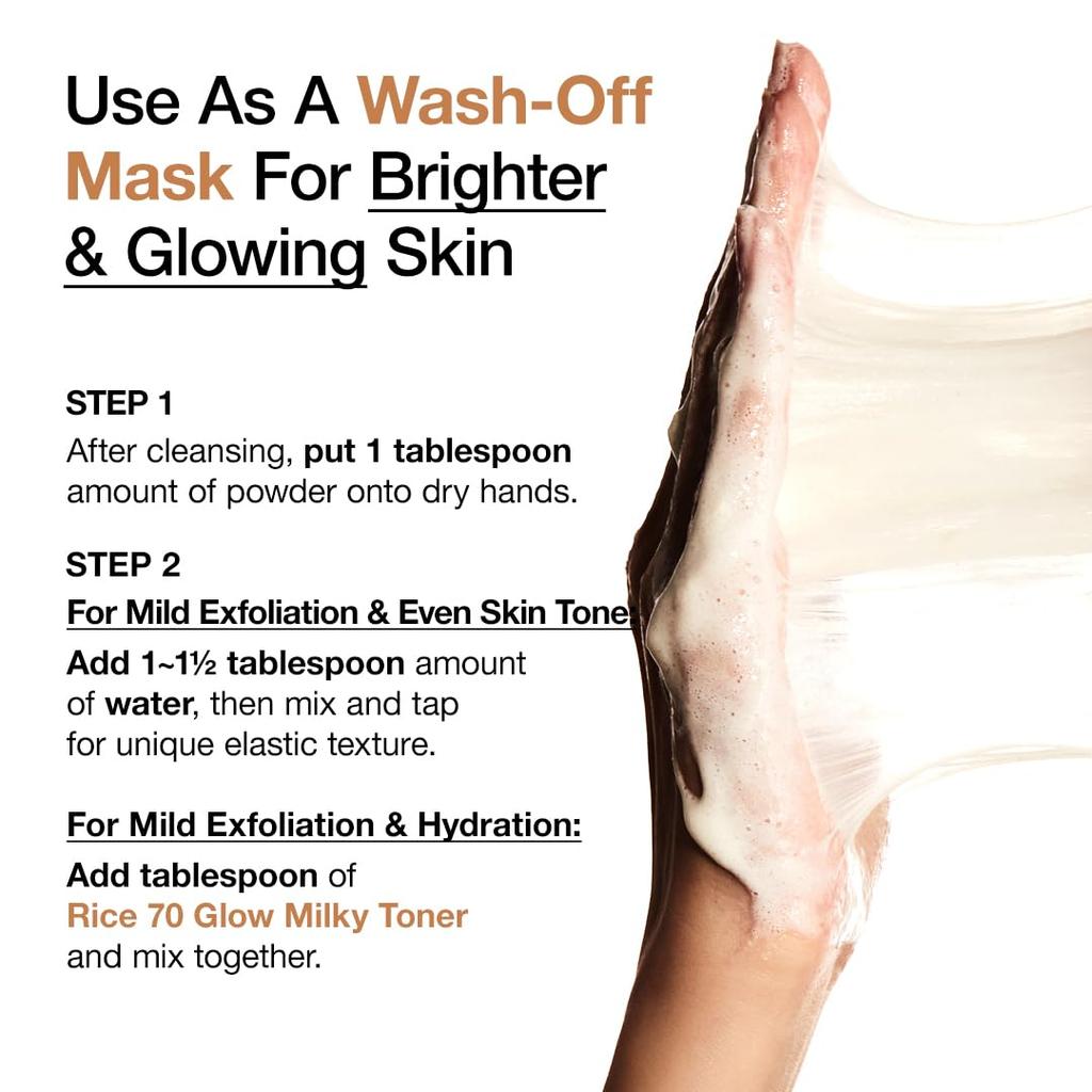 Anua Rice Brightening Enzyme Facial Cleansing Powder Facial Cleansing Exfoliating Tone Enzyme Dry Combination Skin Korean Facial Korean Cosmetics 40g,