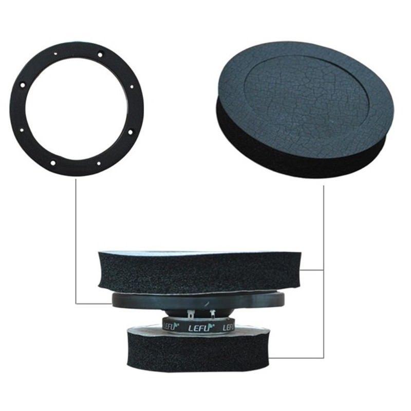Geräusch Schalldicht Schaumstoff Ring Pad Lautsprecher Zubehör Bass Schwarz Nützlich 2018