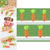 Wooden Digital Carrot Pulling Game For Kids Educational Toy For Ages 3 To 4