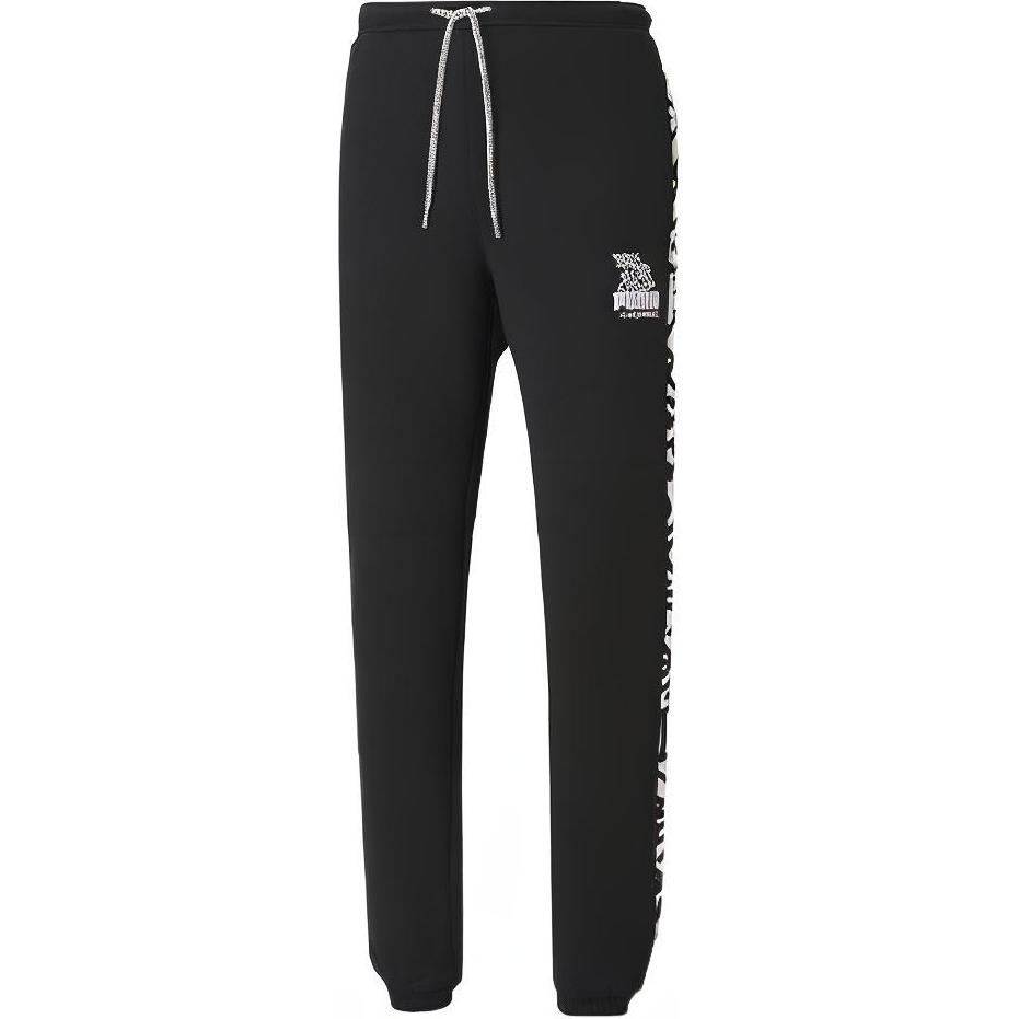 

Puma Повседневные спортивные брюки с принтом букв сбоку, мужские брюки на шнурке, черные 59865051 XS