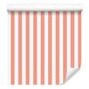 Wallpaper Stripes Coral, White and Peach for Living Room and Bedroom 50x1000
