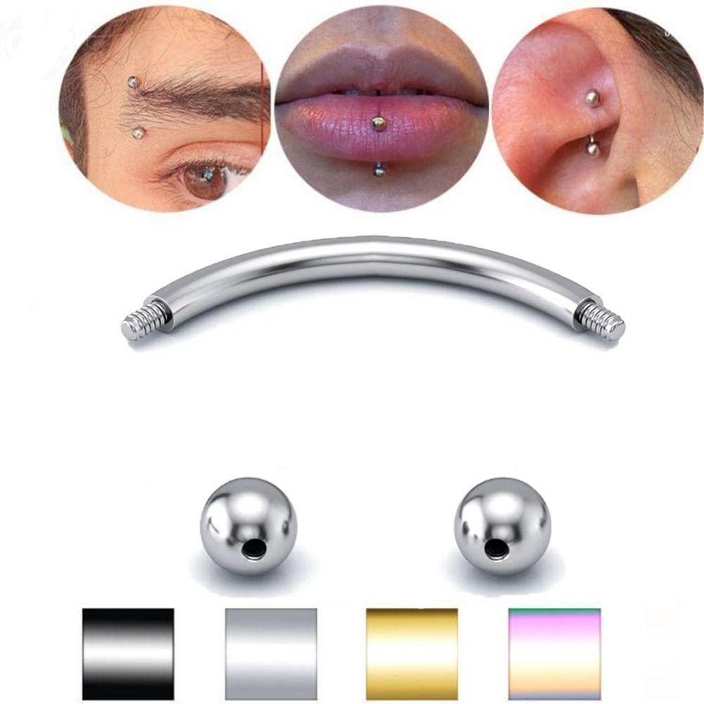 Faux Lip Ring Fake Labret Piercing Non-piercing Eyebrow nail Lip Clip Cuff Zirconia Lip Clip