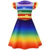 Gaby'S Doll House, Children'S Dress, Girls' Flying Sleeve Dress, Princess Dress + Bag 2696