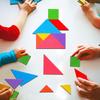 5-100Pcs Wooden Tangrams Puzzles Bulk For Student Shapes Puzzle Brain Logic Block For Tangram Game Geometric Pattern Block