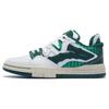 Li Ning Wave Pro Synthetic Leather Abrasion Resistant Breathable Low top Skateboard Shoes Women's White Green AECS092-1