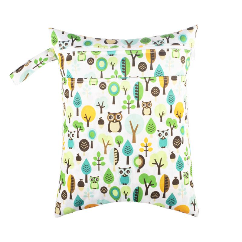 Washable Wet/Dry Separation Diaper Bag for Baby Clothes & Underwear