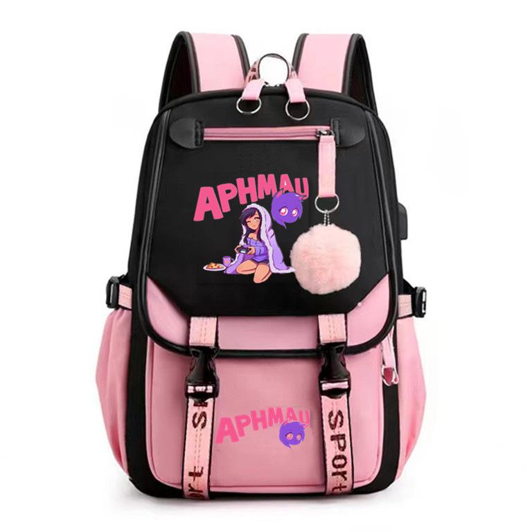 Large Capacity Schoolbag with Shoulder Strap; Student Three-piece Pencil Case Set