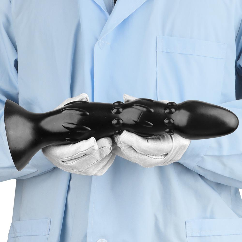 Black PVC Large Dildo Simulated Penis Butt Plug Fisting Big Dick Realistic Cock Strap on Dick Sex Toy