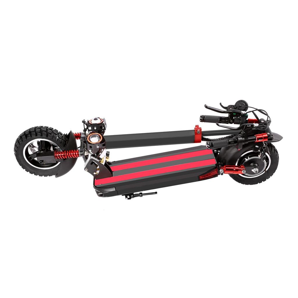 SUNNIGOO N3 Max Folding Electric Scooter with Detachable Seat, 800W 10 Inch Off-Road Tire 48V 15Ah Adult E Scooter