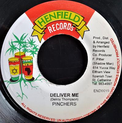 7inch Disque PINCES Deliver Me END0019 Henfield Record 1999 Jamaïque Reggae Ska Dub Occasion
