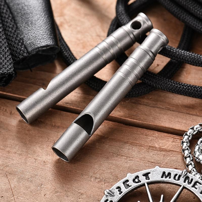 Metal Alloy Single Tube Referee Whistle Portable Loud Light Weight Emergencies Whistles Outdoor Tool for Women Men
