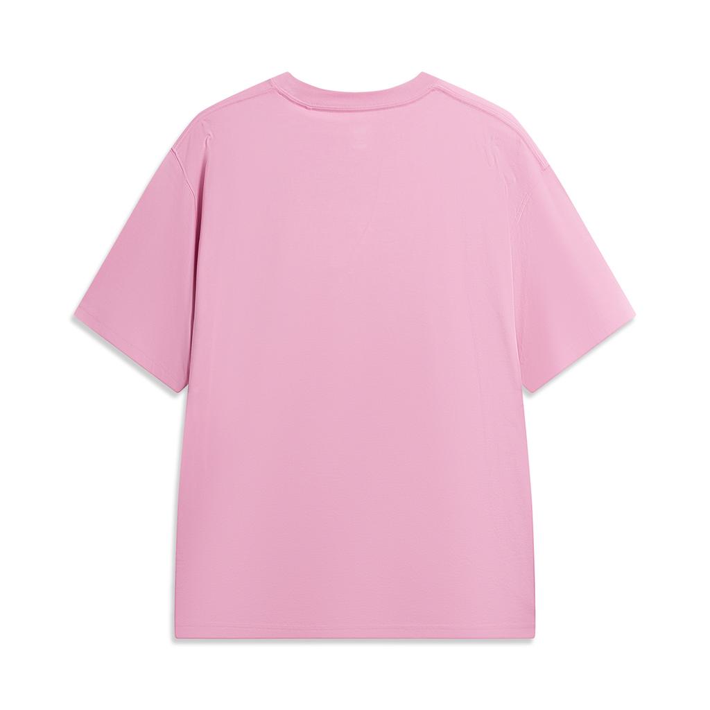 Li-Ning Badfive Quick-Dry Cool Round Neck Letter Print Casual T-Shirt Men tops AHSW161-2