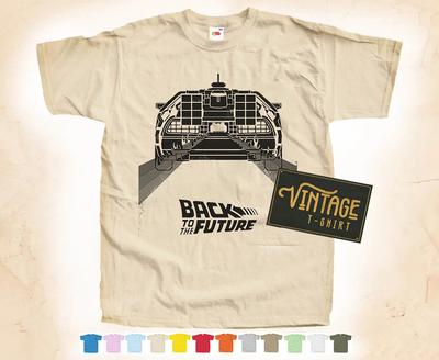 Black Print BACK TO THE FUTURE V2 T SHIRT TEE Vintage Poster 12 Colors S-5XL