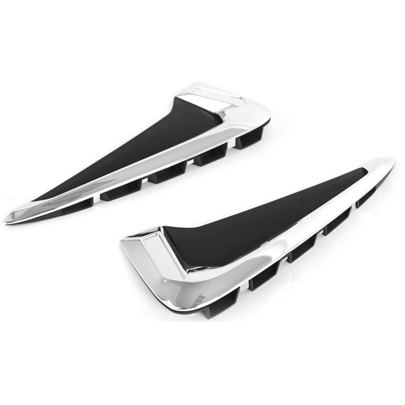 For BMW X5 F15 2014 2015 2016 2017 Car Styling ABS Chrome Side Wing Fender Air Guide Vents Frame Trim