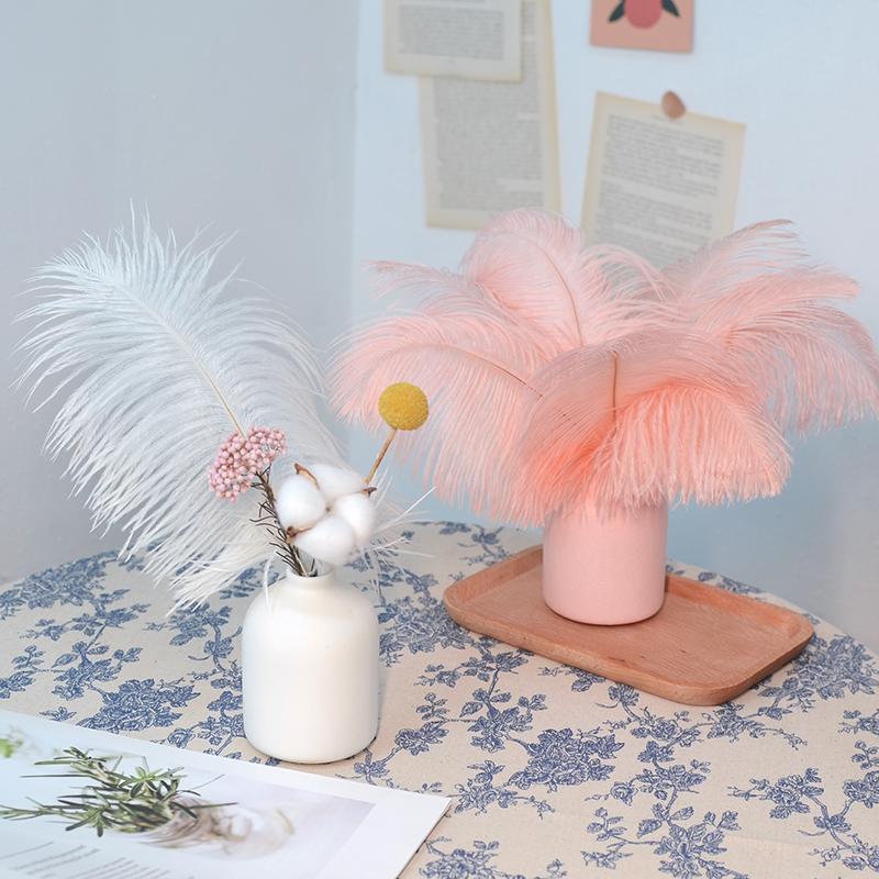 10Pcs Multicolor Ostrich Feather Wedding Home  Carnival Decoration Table Centerpieces 15-20Cm 20-25Cm 30-35Cm Plumes For Crafts