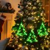 3Pcs LED Christmas Window Lights Silhouette Tree Decoration with Suction Cups Battery Powered Decorative Lights for Glass Wall