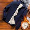 Men's Jacket Casual Fleece Jacket Men's Plus Fat Plus Size Fleece Jacket Cardigan Lamb Sweater