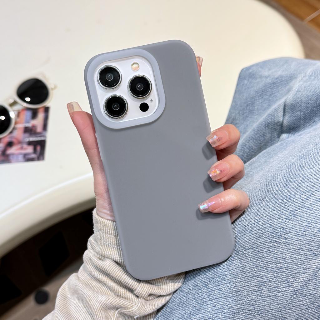 Luxury Candy Colored Liquid Silicone Phone Case For iPhone 16 15 14 13 12 Pro Max Puls 11 Soft Shockproof Bumper Matte Cover