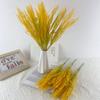 10pcs Simulation Plant 5 Heads Wheat Ears Golden Rice Pastoral Crops Home Decoration Props