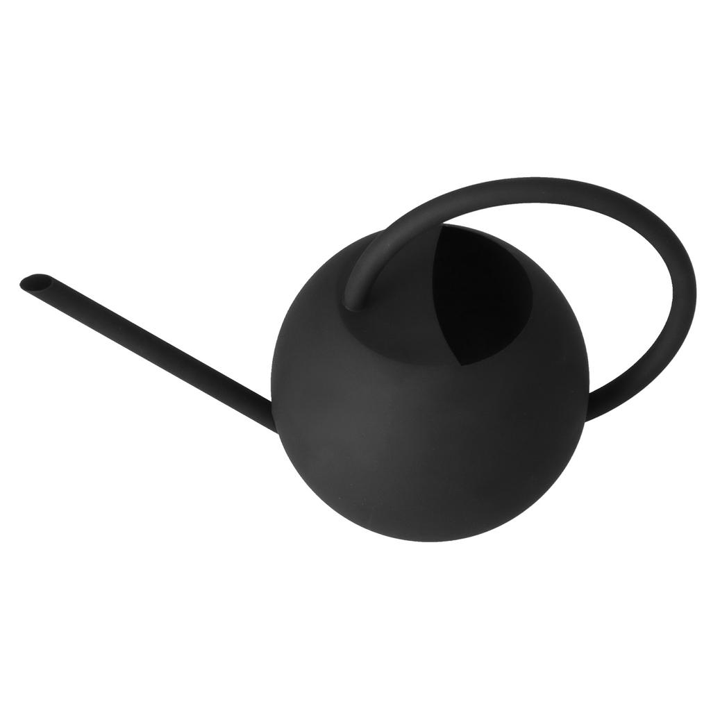400ml Gießkanne Schwarz Edelstahl Blume Pflanze Gießkessel Topf für Garten Terrasse Balkon