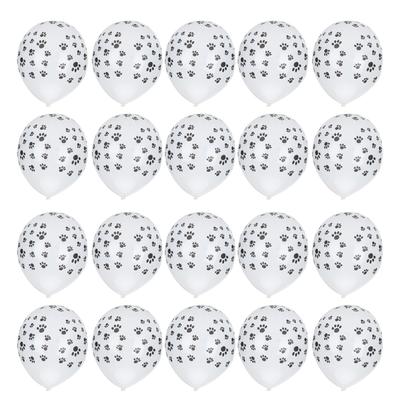 20Pcs Animal Pattern Balloons Round Latex Balloons Decoration for Birthday Party