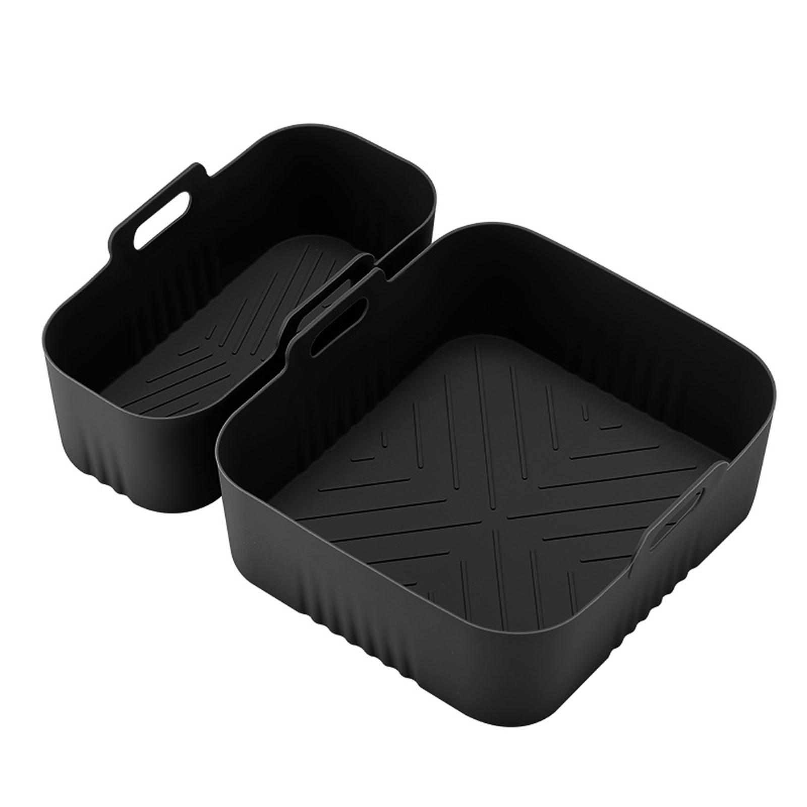 

Silicone Baking Mat for Air Fryer Compatible with NA350 Model Non-Stick Flexible Heat Resistant Baking Tray for Oven and Microwave Use one size чёрный