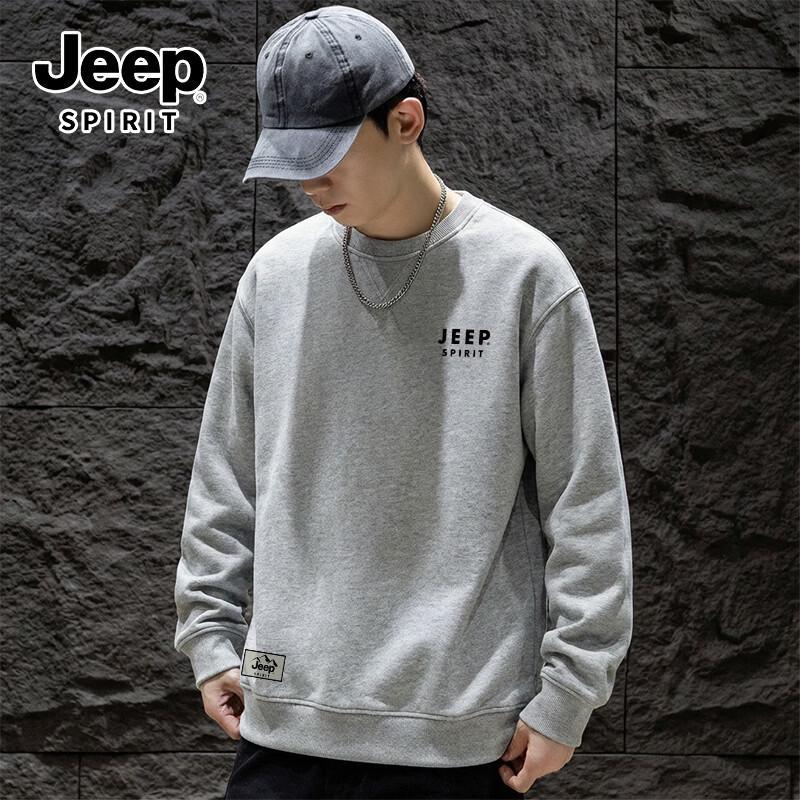 Свободный пуловер-свитшот JEEP SPIRIT для мужчин и женщин L