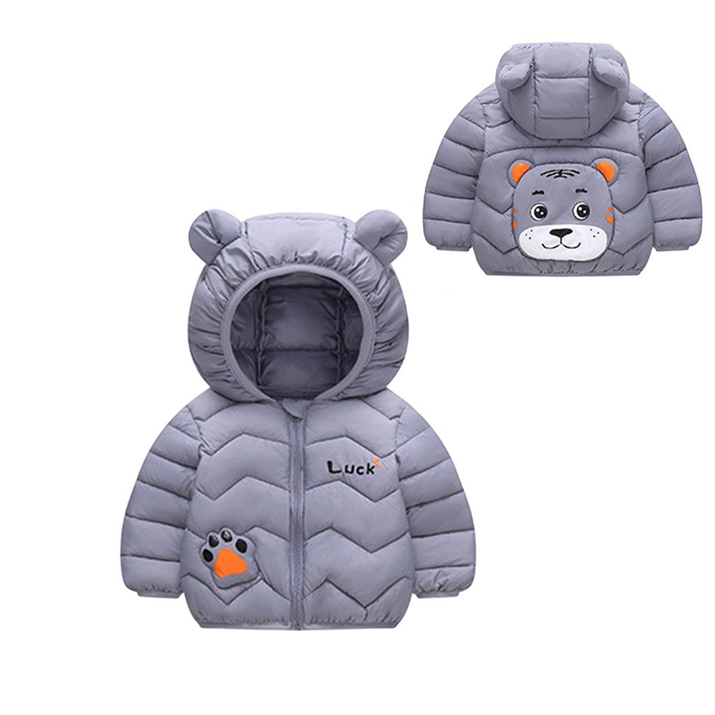 Kids Toddler Long Sleeve Hooded Down Jacket Trendy Comfortable Winter Coat for Boys and Girls