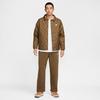 Nike Club Puffer Jackets Men's Moss Woody Brown/White Lapel Moderate