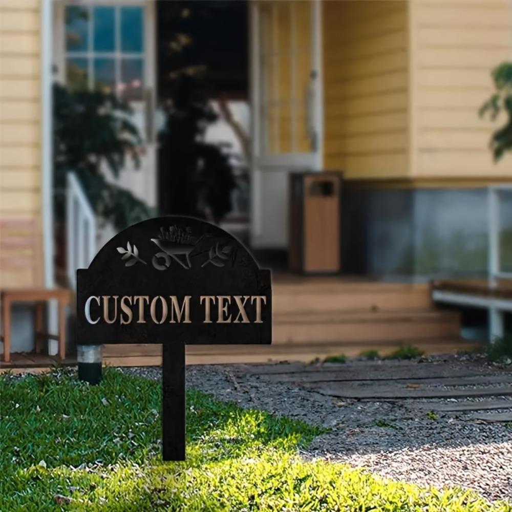 Metal Garden Stakes Floral Design Outdoor Yard Decor Wedding Gift Personalized