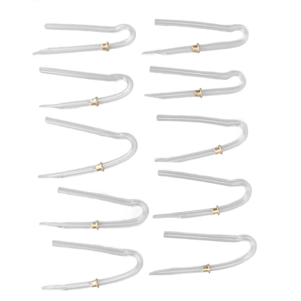 10 buc Tuburi preformate pentru mulaj auricular pentru aparat auditiv Tuburi profesionale pentru aparat auditiv BTE cu blocare metalică a tubului (3.6 X 2mm)