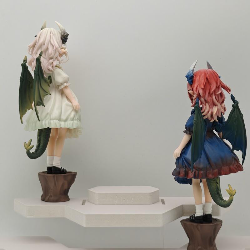 Anime Dragon Girl Kanna Kamui Angry Twin Demon Girl Collectible Figure Statue Desktop Decoration For Anime Fans Collection Gift