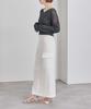Yours Sheer Rib Knit BFXU1820 Medium Charcoal V-Neck Lamé Women's