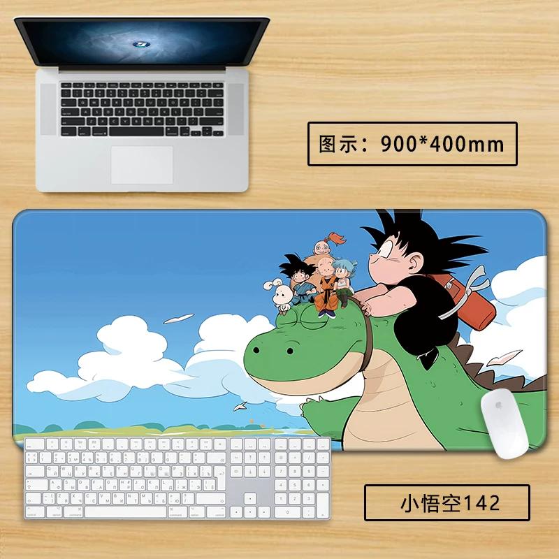 Neuer Schlichter Stil Son Goku Leder Mauspad Übergröße Animation Dragon Ball Kakarotto Kreative Computer Tastatur Büro Rutschfest Wasserdicht Tischmatte