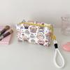 Creative Student Cosmetic Pouch With Cartoon Design Portable Hand Carry Water Resistant Polyester Makeup Organizers For Teens Women Daily Use