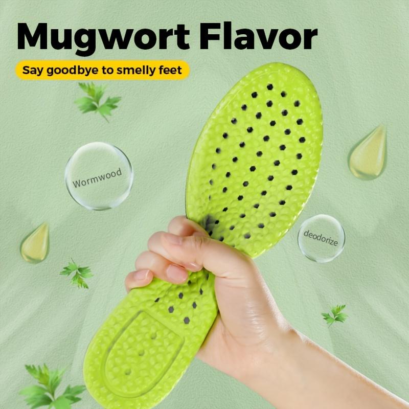 1pair Breathable Sweat Absorbent Ultra-soft Non-slip Insoles, Sports Arch Support Insoles For Men And Women