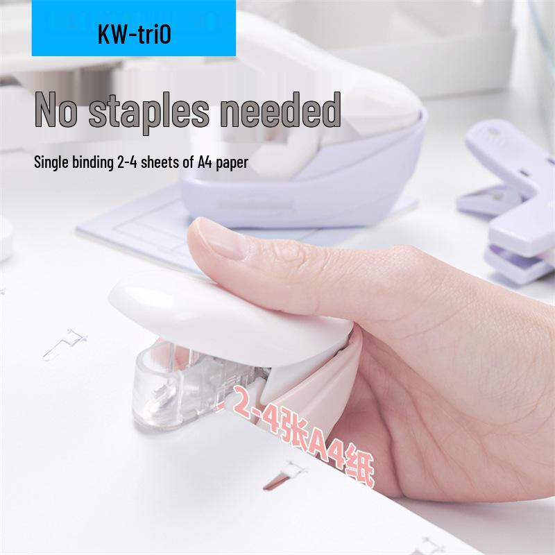 Kede You 5399 Effort-Saving Mini Stapleless Stapler for Safe Desktop and Child Use