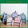 Capacity Large Childrens Checkered Backpack With Bear Print Design For Daily Use