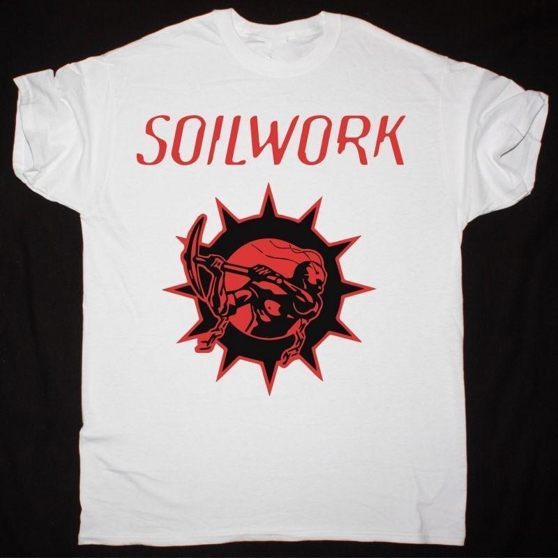 Vtg SOILWORK Band Gift For Fans Cotton White All Size Unisex Shirt KN141 Unisex T-Shirt XXL