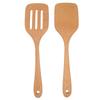2Pcs Wooden Spatula Heat Resistant Light Weight Kitchen Cooking Utensils Set for Home Kitchen