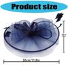 Retros Feather Mesh Hair Clip Handmade Elegant Hair Accessory For Women Wedding Party Retros Style Lightweight Decoration