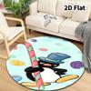 Pingu Round Area Rug Carpet Rug For Living Room Bedroom Sofa Playroom Decor Nonslip Floor Mat