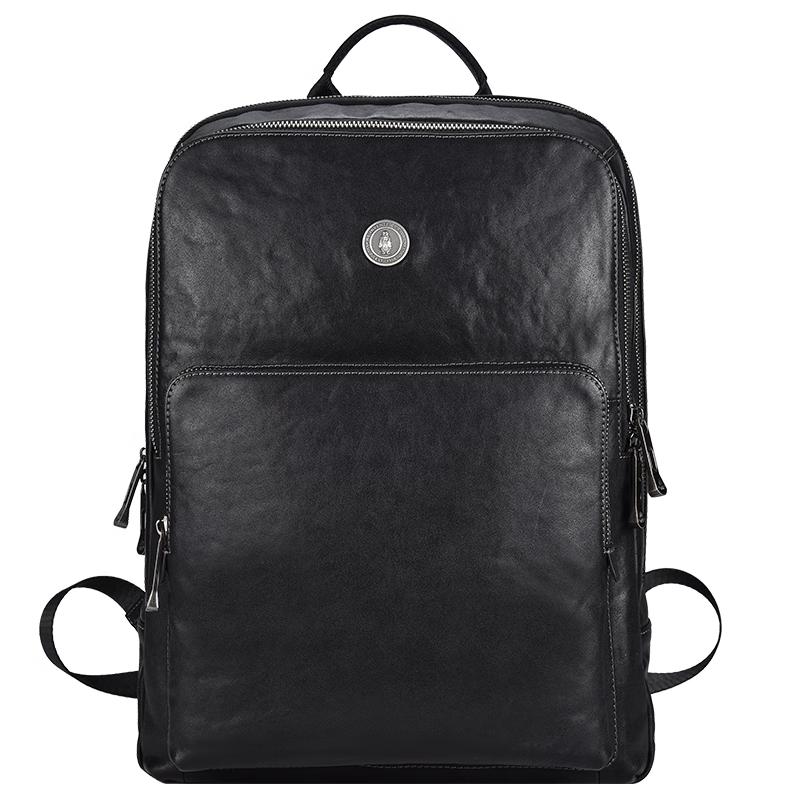 

Hush Puppies Men s Genuine Leather Business Laptop Backpack